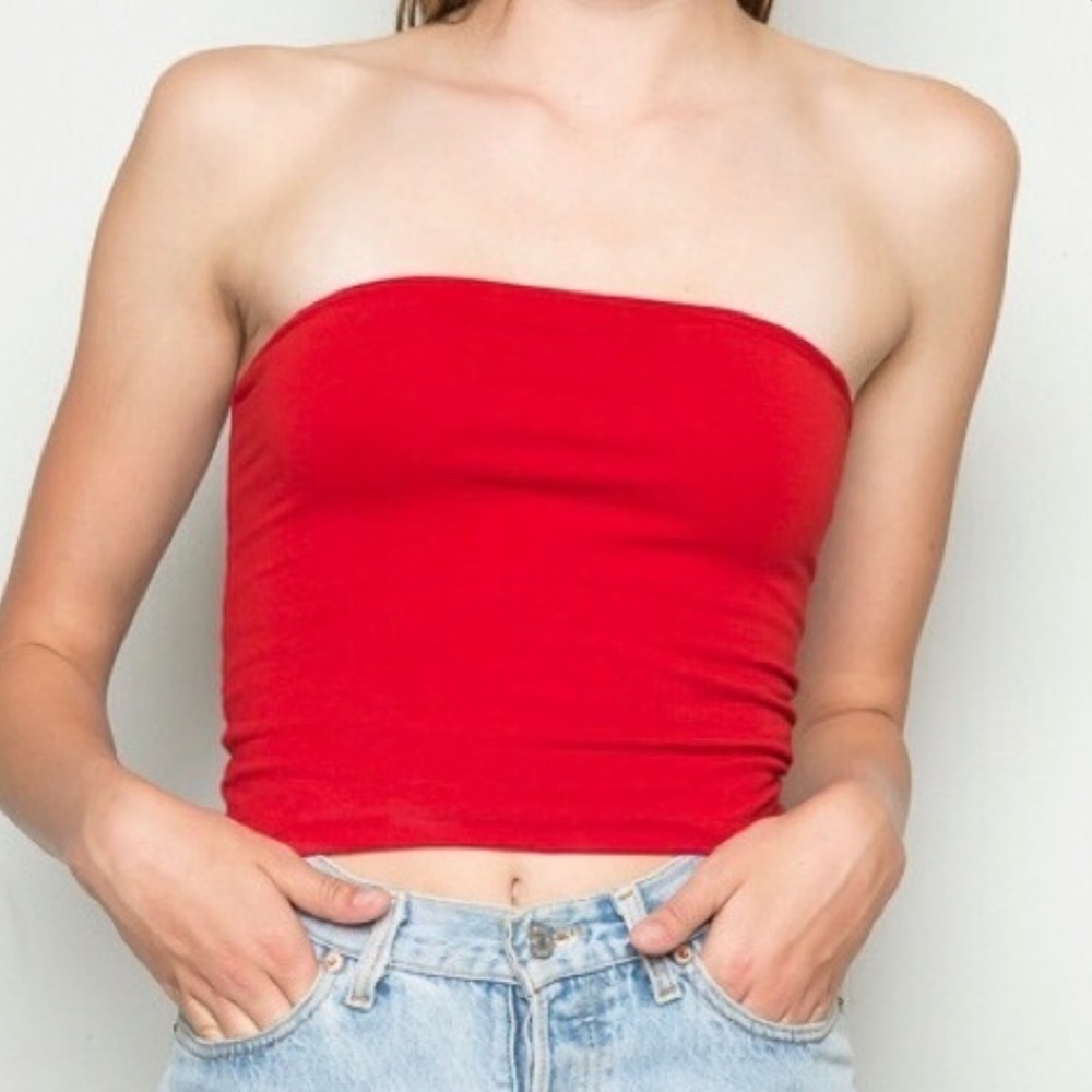 Brandy Melville Red Tube Top